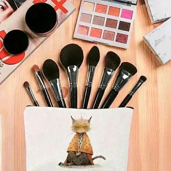 Canvas Makeup Bag - Picture 2 of 4